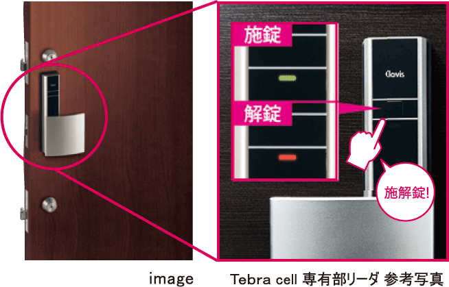 image Tebura cell専有部リーダ 参考写真